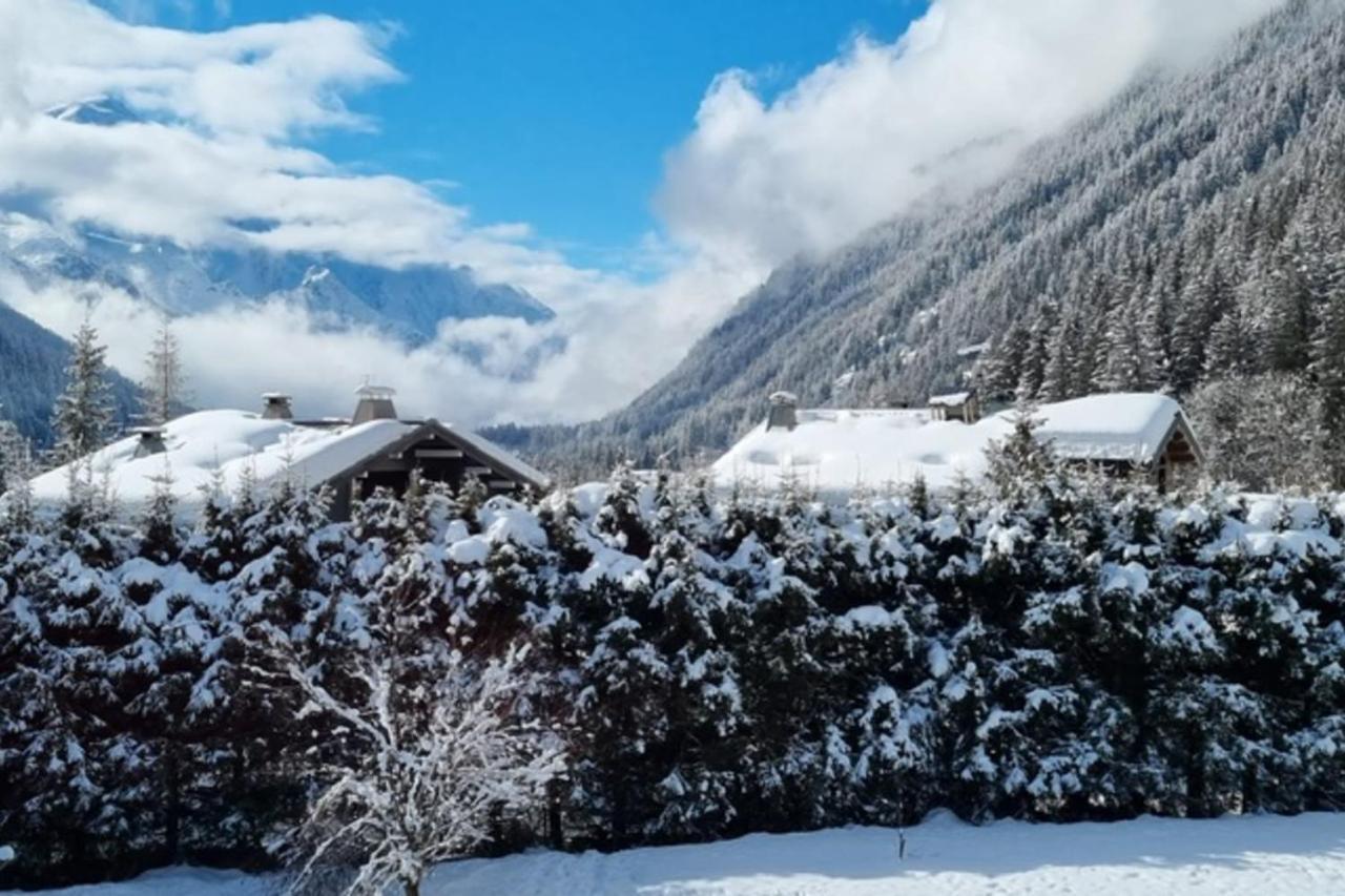 Charming Apt With Swimming Pool In Argentiere Chamonix Exteriör bild