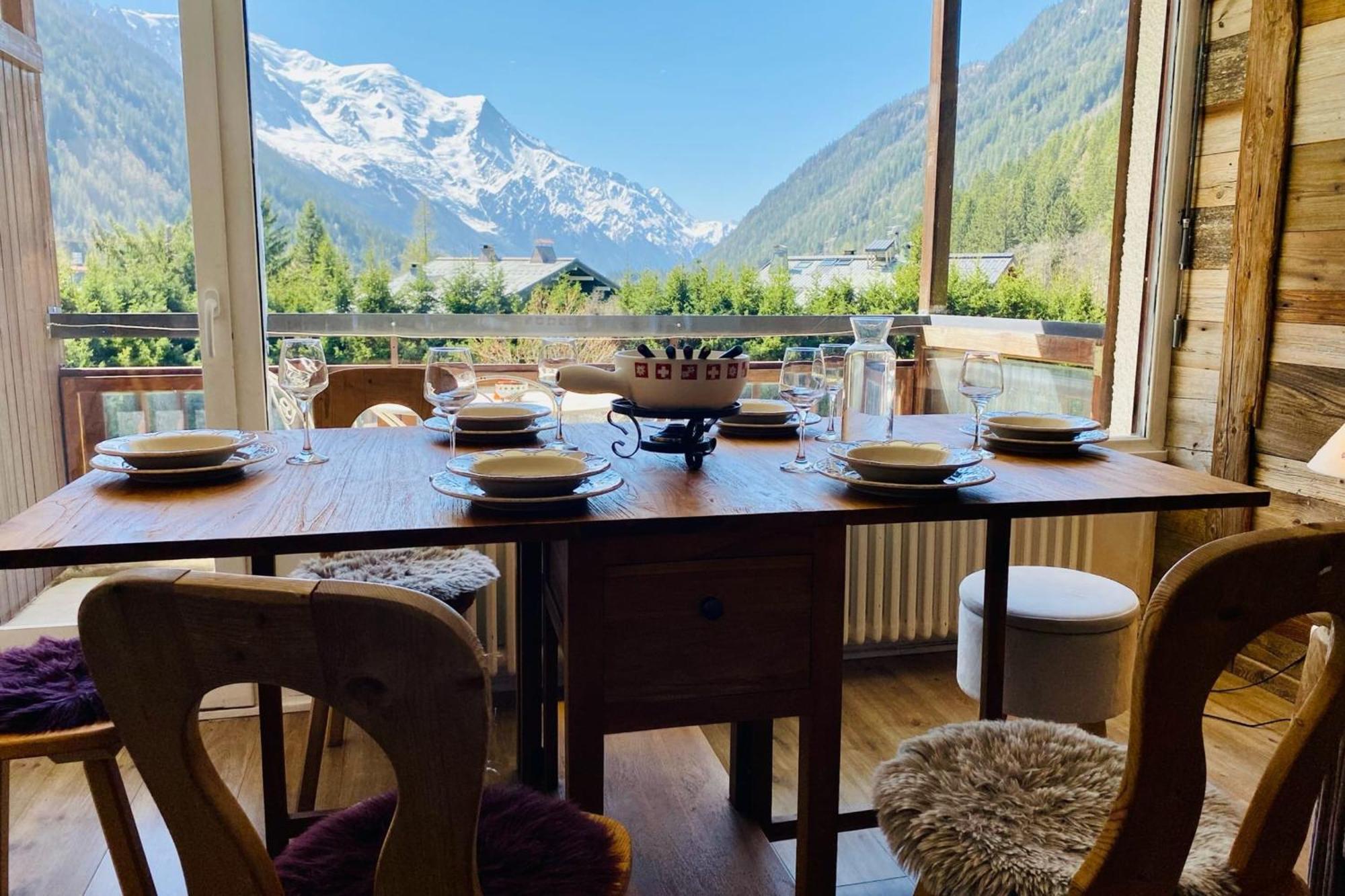 Charming Apt With Swimming Pool In Argentiere Chamonix Exteriör bild